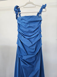SIR THE LABEL Azul Balconette Gown in Cobalt Blue