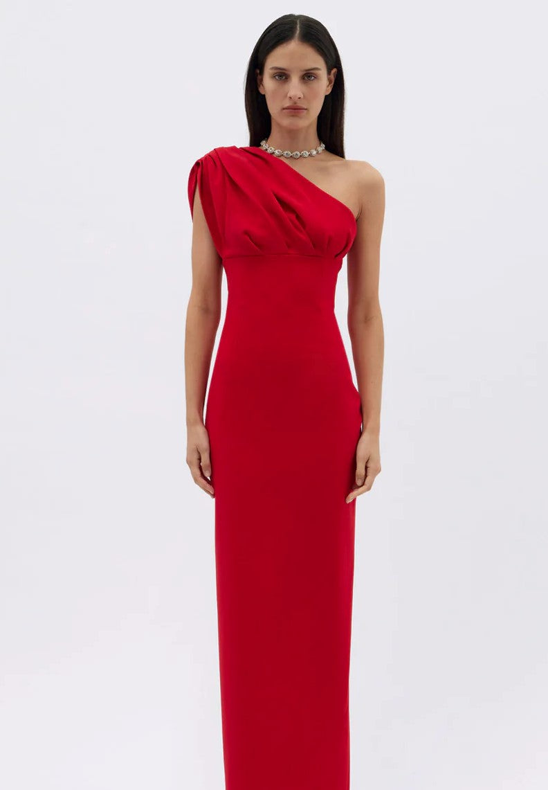 Hire RACHEL GILBERT Winnie Gown in Cherry Red