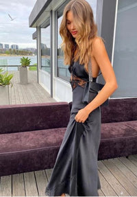 Hire SIR THE LABEL Aries Cut Out Gown in Black