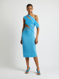 Hire CHRISTOPHER ESBER Magnetica Asymmetrical Dress in Dolphin Blue