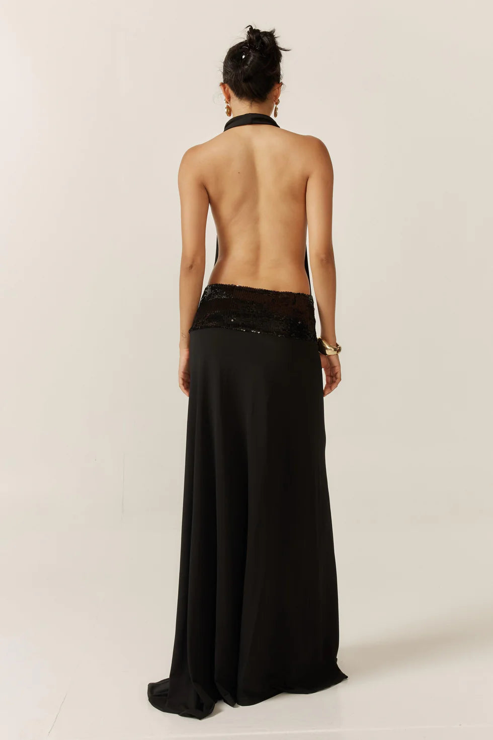 Hire ANCE GRIA Adele Gown in Black