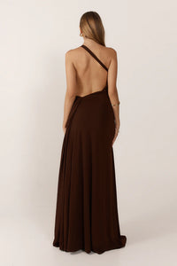 Hire ANCE GRIA Gaia Gown Dress in Brown