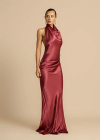 Hire ARCINA ORI Gaia Dress Gown in Plum Red