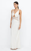 Hire Bec + Bridge Camille Celine Maxi Dress in Cream White