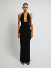 Hire CHRISTOPHER ESBER Tailored Sloped Halter Dress in Black