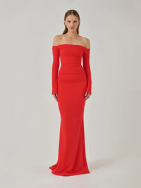 Hire EFFIE KATS Anita Gown in Cherry Red