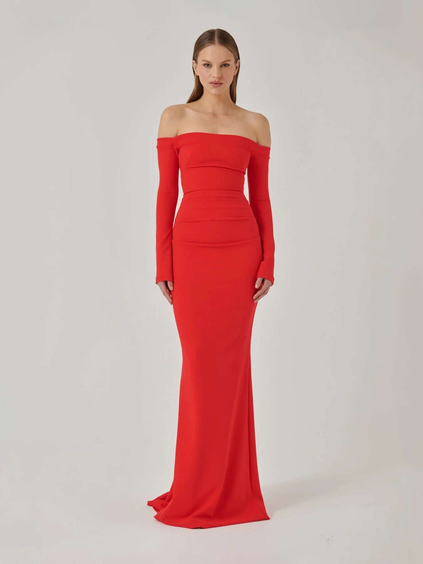 Hire EFFIE KATS Anita Gown in Cherry Red