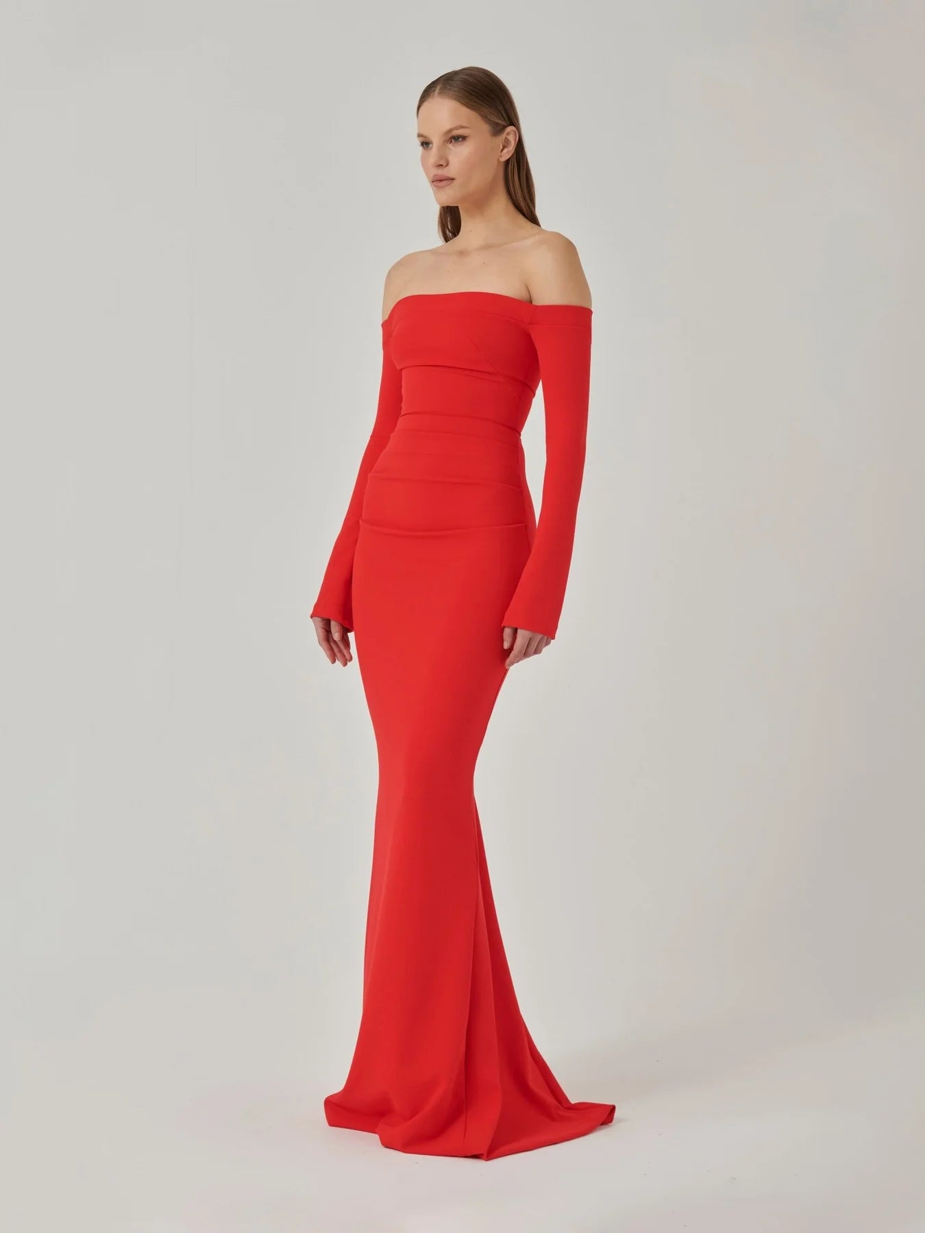 Hire EFFIE KATS Anita Gown in Cherry Red