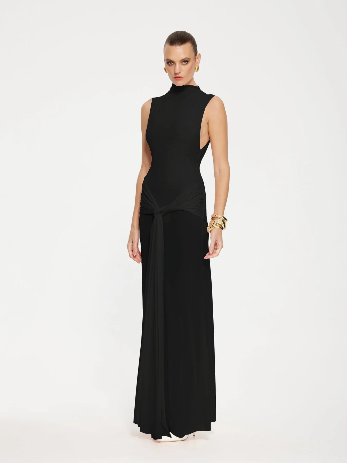 Hire EFFIE KATS Roza Maxi Dress in Black