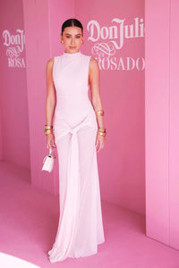 Hire EFFIE KATS Roza Maxi Dress in Petal Pink Mesh