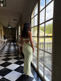 Hire IVONA SKELO Zelina Bow Dress in Yellow