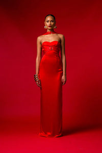 Hire KHANUM'S Kayeli Dress in Red