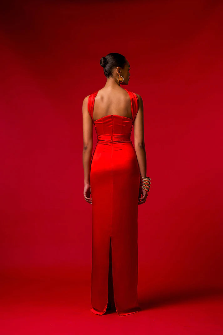 Hire KHANUM'S Kayeli Dress in Red