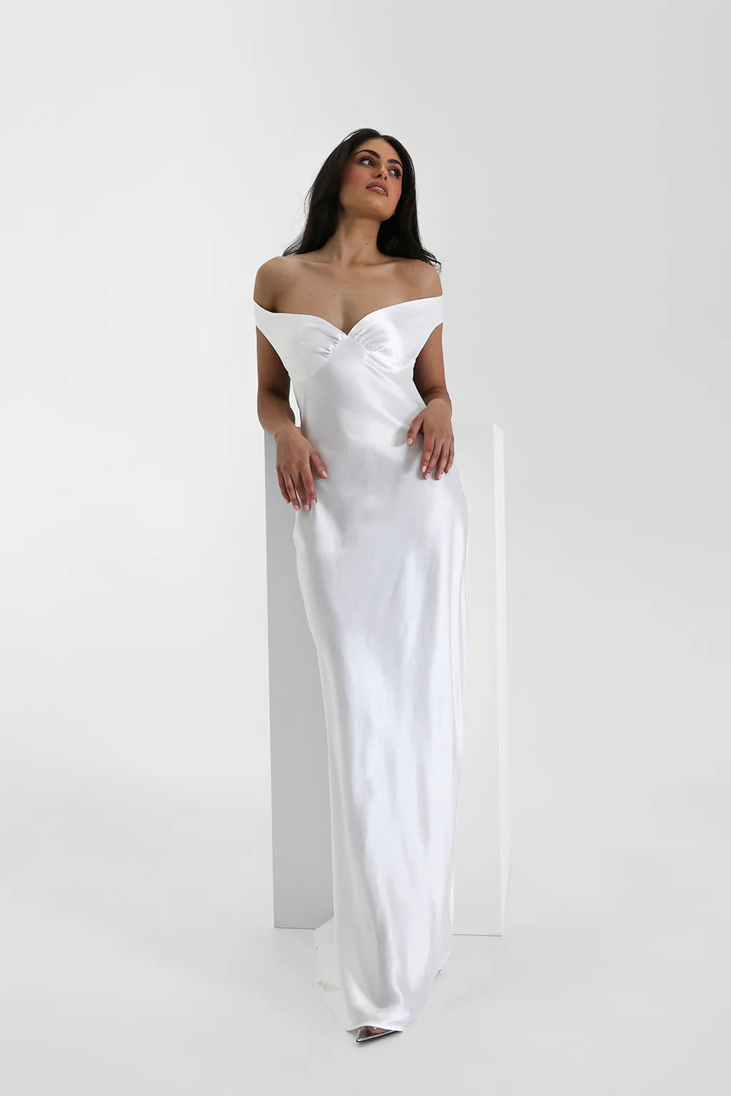 Hire NATALIE ROLT Bridget Gown in White