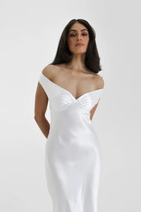 Hire NATALIE ROLT Bridget Gown in White