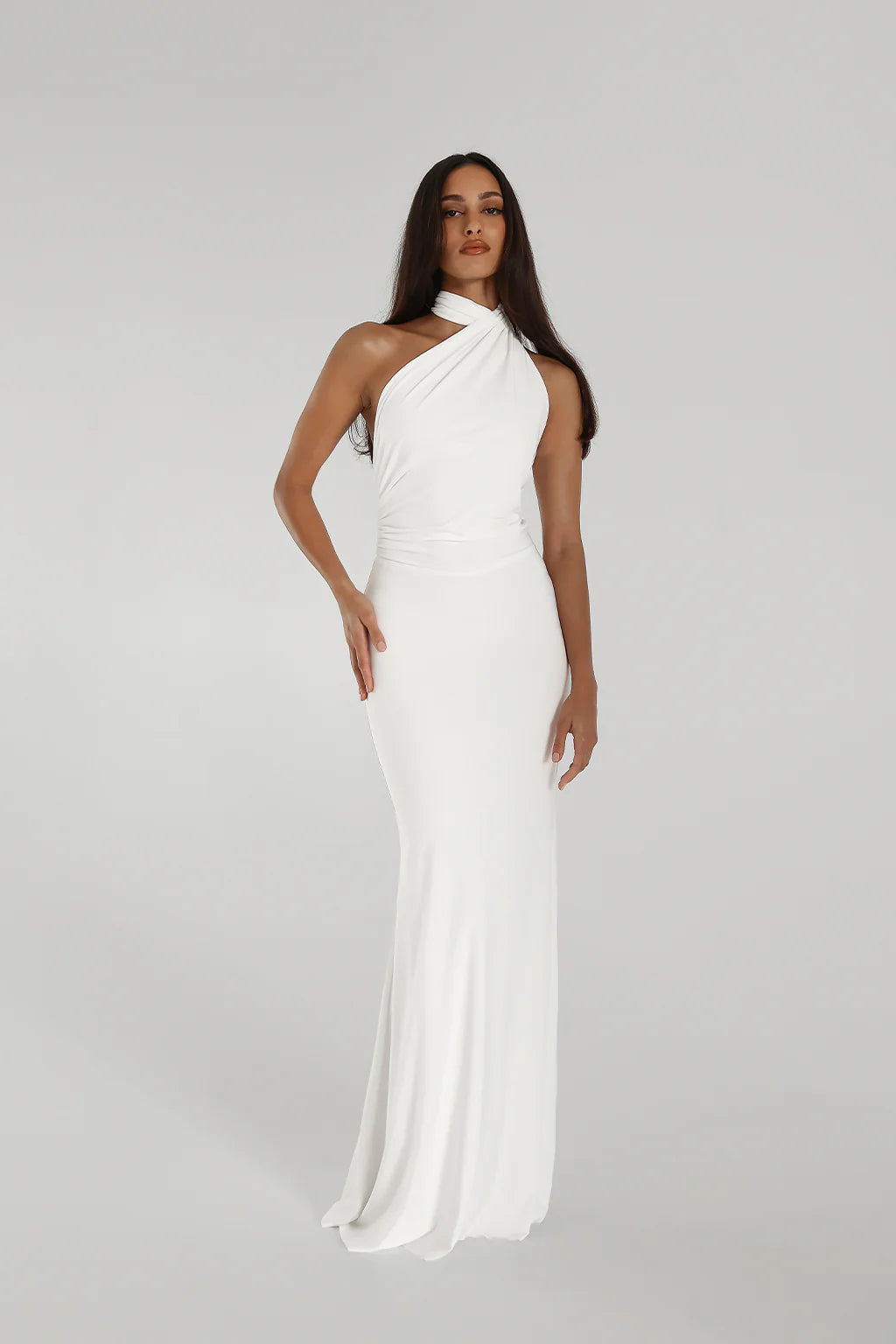 Hire NATALIE ROLT Fabienne Gown in White
