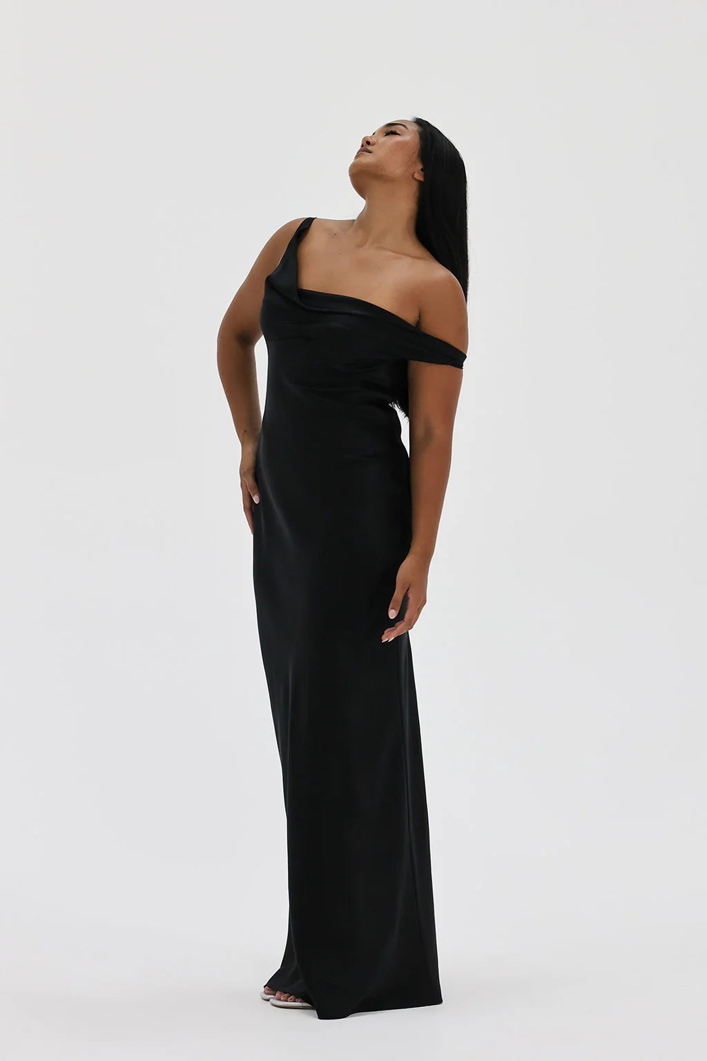 Hire NATALIE ROLT Monika Gown in Black