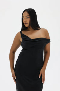 Hire NATALIE ROLT Monika Gown in Black