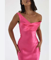 Hire NATALIE ROLT Monika Mini Dress in Neon Pink