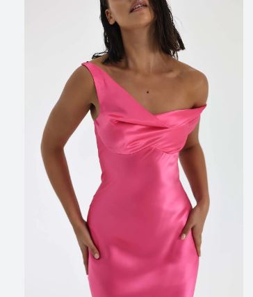 Hire NATALIE ROLT Monika Mini Dress in Neon Pink