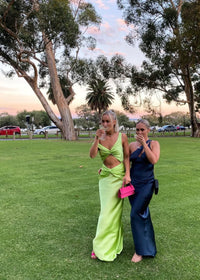 Hire NATALIE ROLT Tamika Gown in Lime