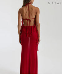 Hire Natalie Rolt Ariel Dress in Cherry Red