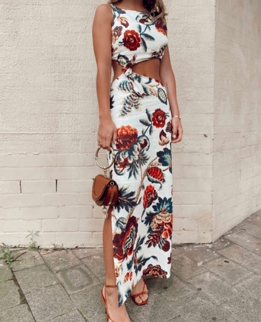 Hire SIR THE LABEL Ambroise Knot Dress In Print Floral