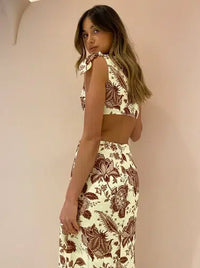 Hire SIR THE LABEL Rei Knot Dress In Citrus Lilium