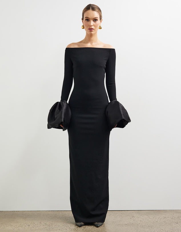 Solace lond s black orders gown