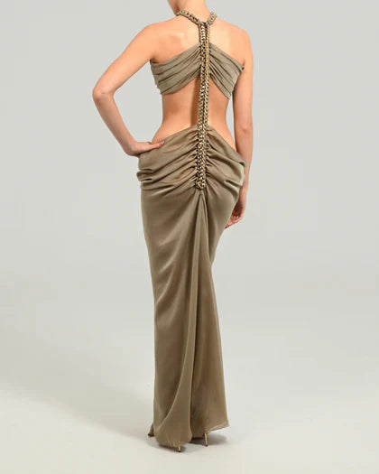 Hire THE DOLLS HOUSE Karlie Maxi Dress in Blondie