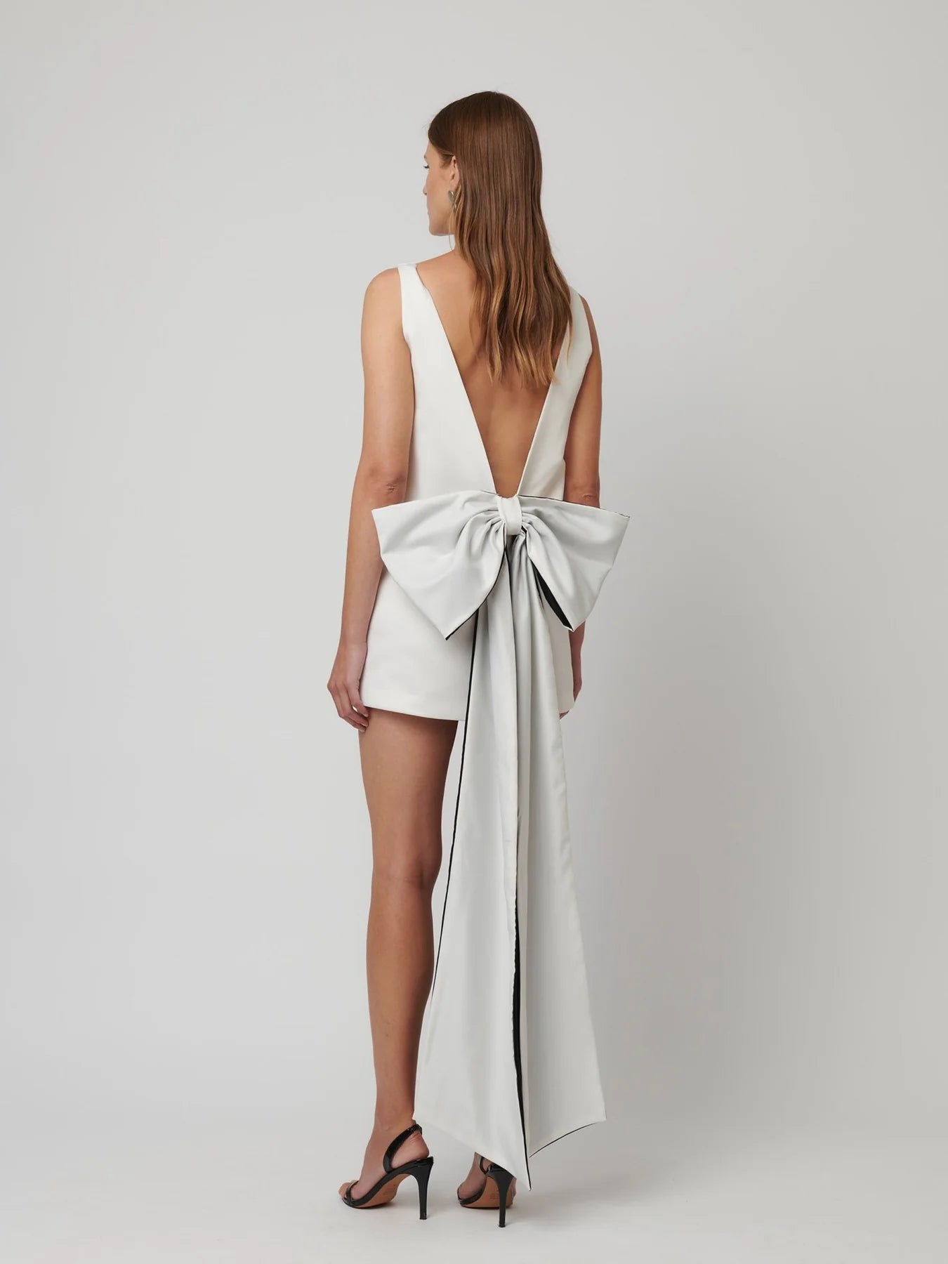 Hire EFFIE KATS Nikola Mini Dress in Ivory White