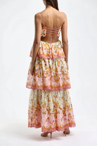 Hire ZIMMERMANN Laurel Frill Midi Dress