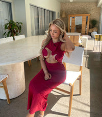 Hire CHRISTOPHER ESBER Venus Tank Dress in Cherry Red