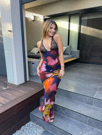 Hire RAT & BOA Paola Sheer Floral Slip Dress