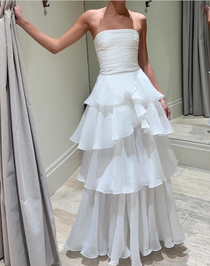 Hire AJE Set Sunbeam Bustier and Cosmos Skirt in White