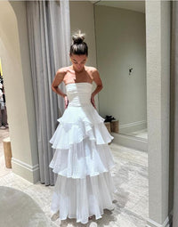 Hire AJE Set Sunbeam Bustier and Cosmos Skirt in White