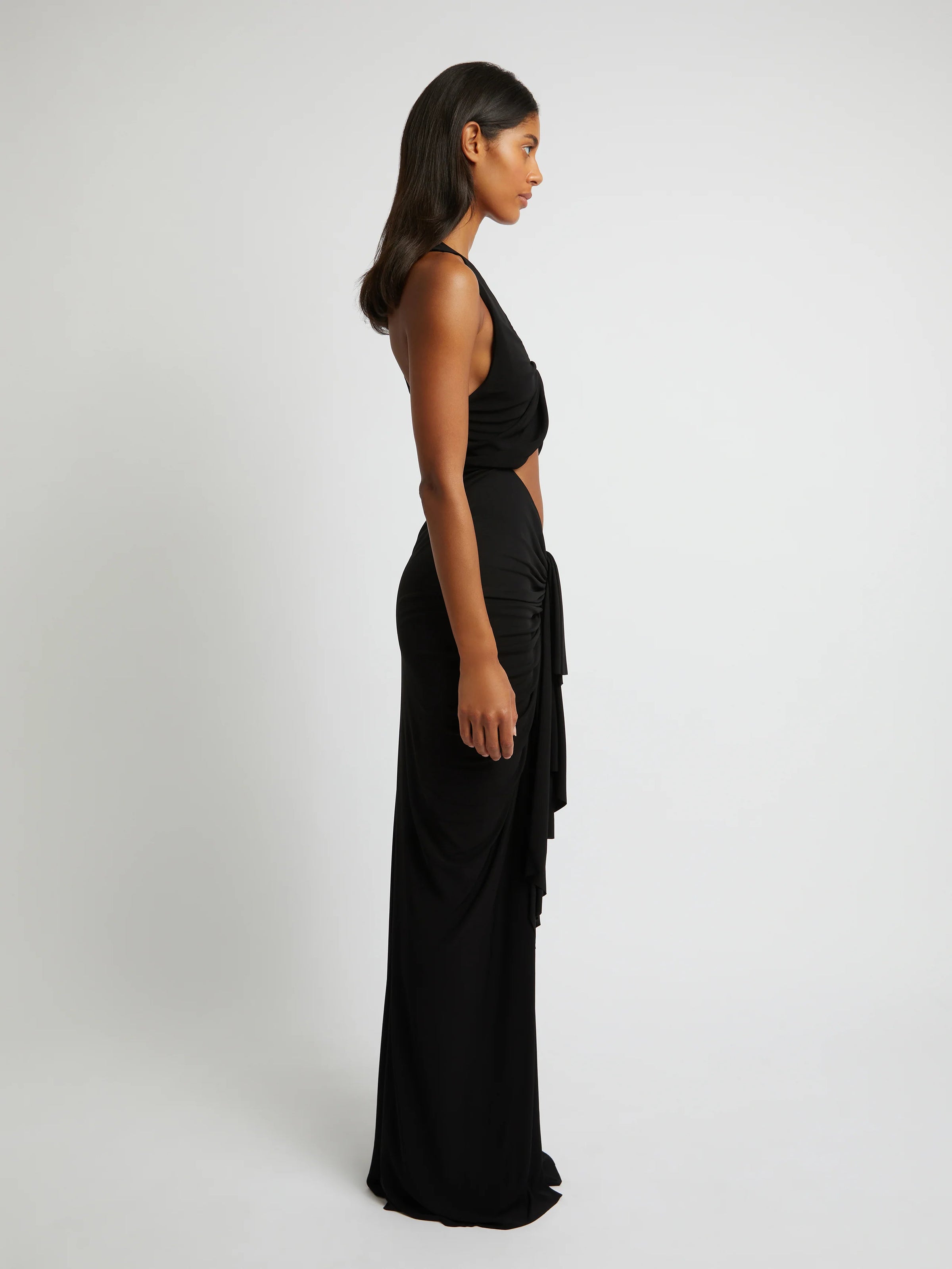 Hire CHRISTOPHER ESBER Vivenda Drape Front Dress in Black