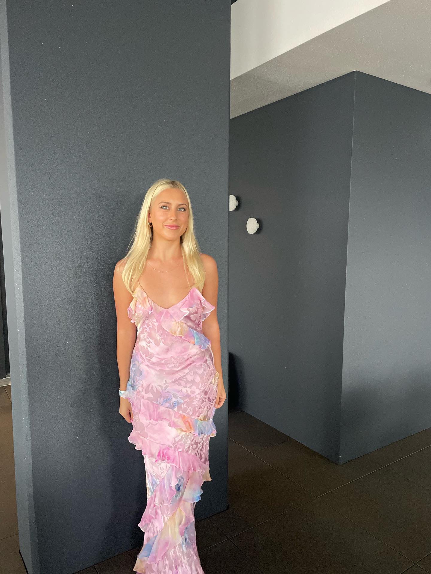 Hire Love Shack Fancy Rialto Dress in Candy Sparkle Pink