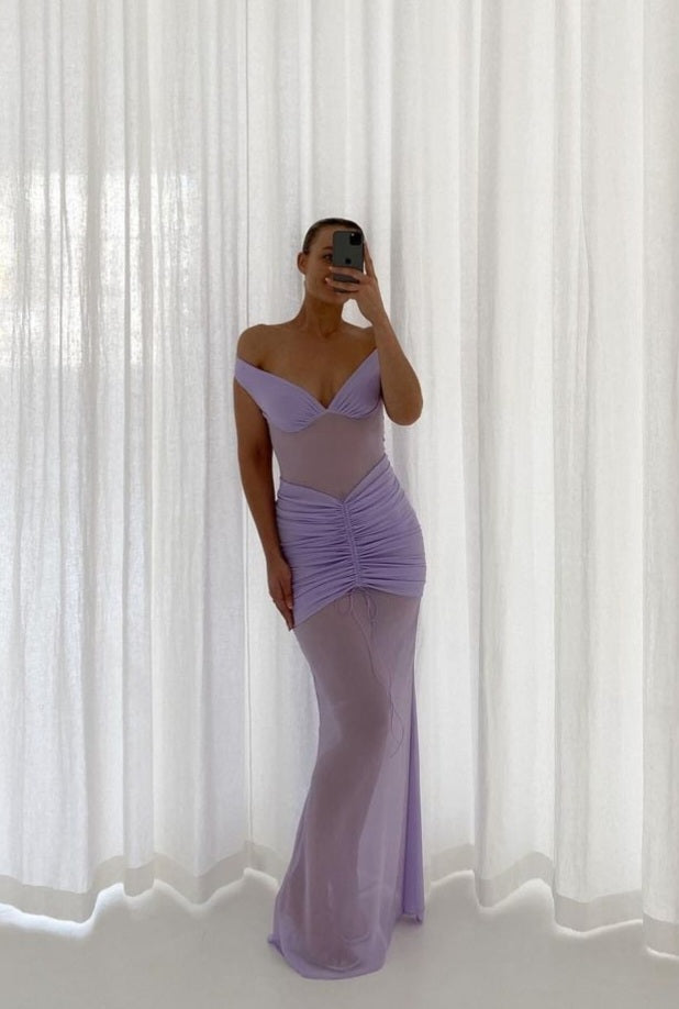 Hire NATALIE ROLT Marcella Gown in Lavender
