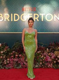 Hire RAT & BOA Gaia Dress in Green Sequin