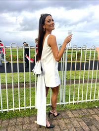 Hire EFFIE KATS Nikola Mini Dress in Ivory White