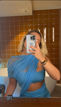 Hire CHRISTOPHER ESBER Magnetica Asymmetrical Dress in Dolphin Blue