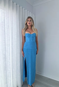 Hire MANNING CARTELL Double Time Pleat Dress In Cerulean Blue