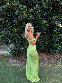 Hire NATALIE ROLT Tamika Gown in Lime