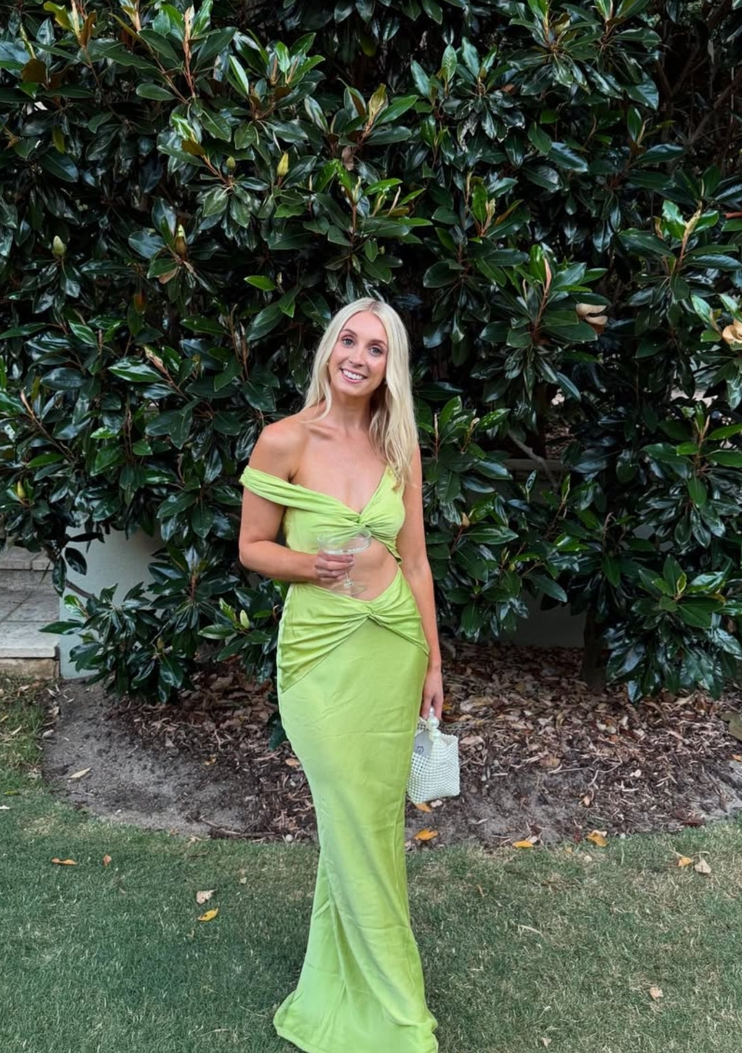 Hire NATALIE ROLT Tamika Gown in Lime