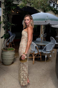Hire ARCINA ORI Kendra Dress in Gold