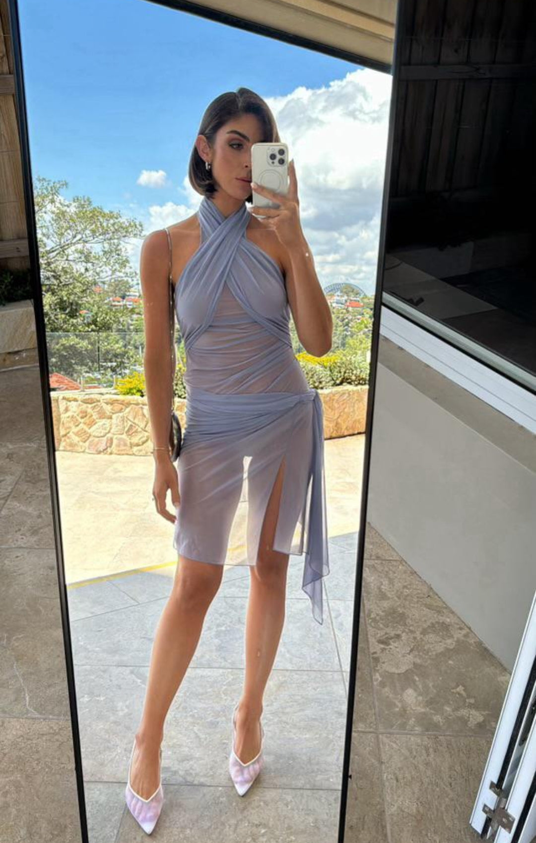 Hire DESORDRE SUPRIYA LELE Twisted Light Purple Tank Dress