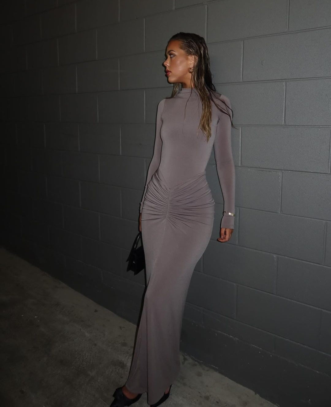 Hire EFFIE KATS Kayson Maxi Skirt in Nutmeg