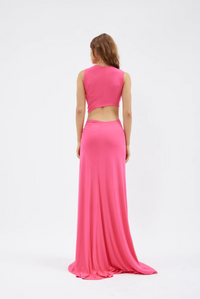 Hire SID NEIGUM Triple Loop Dress in Fuchsia Pink