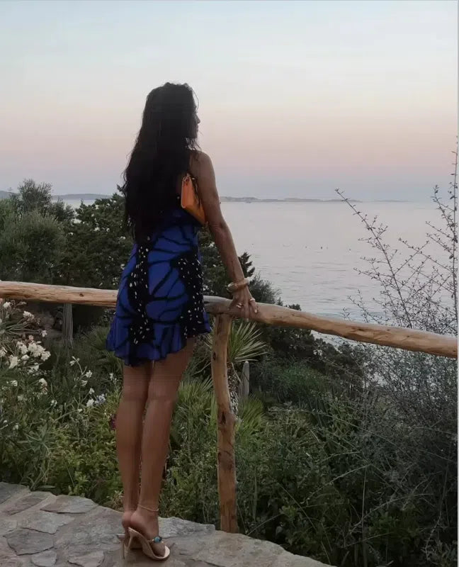 Hire RAT & BOA Beatriz Mini Dress in Blue